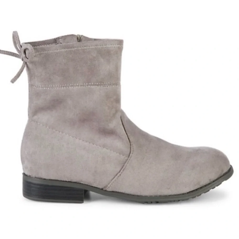 NEW Stuart Weitzman Girls’ Lowland Mid MM Boots in Gray